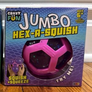 Crazy Fun RMS Jumbo Hex-A-Squish Kids Toy - Pink